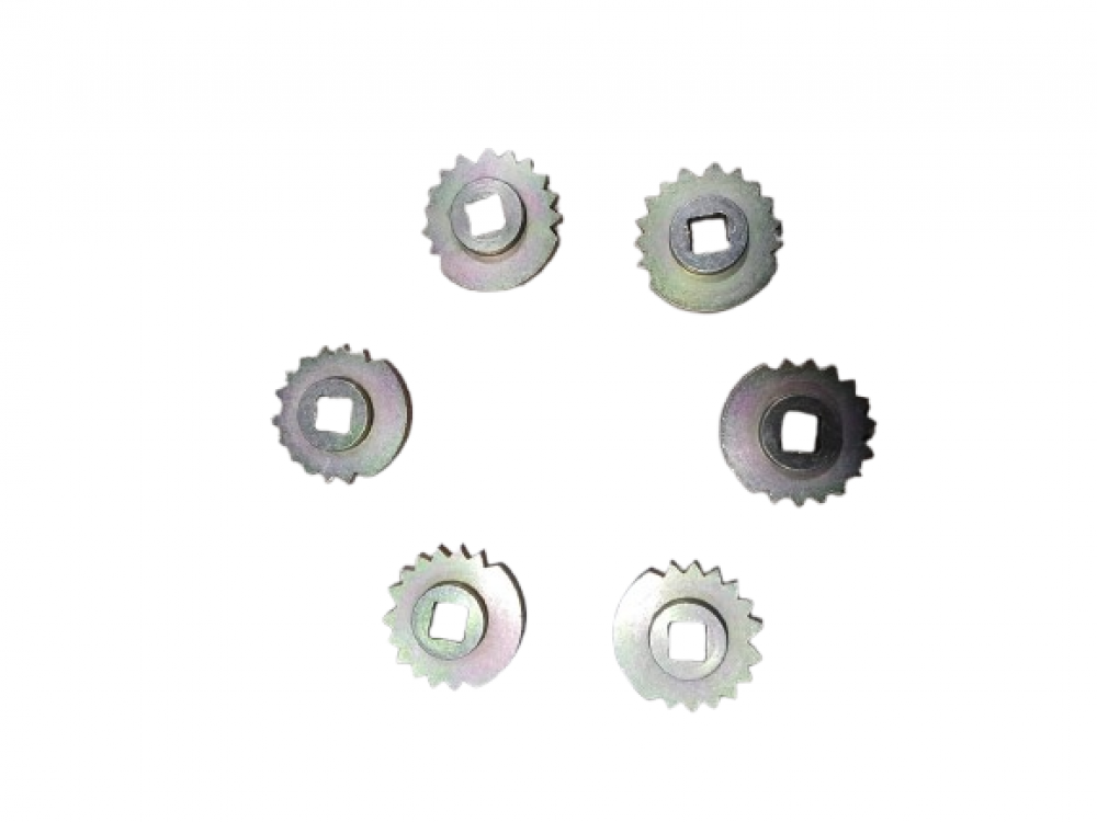 Ratchet wheel for notching mechanism suitable for maximum no of notcheson either side